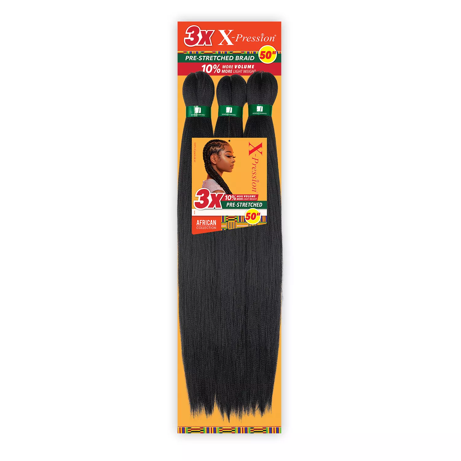 Sensationnel Braids X-Pression 3X Pre-Stretched Braid 50"