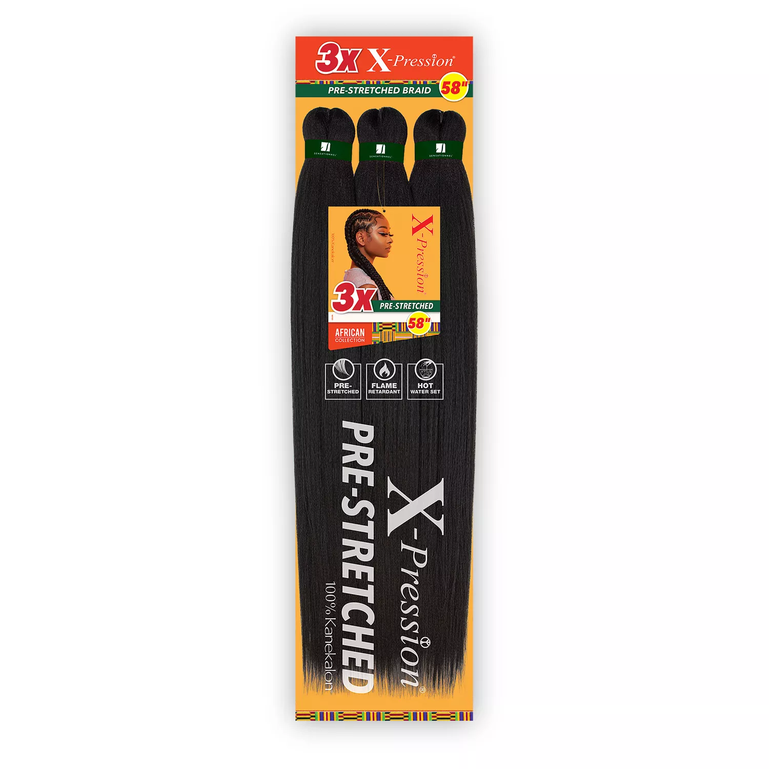 Sensationnel Braids X-Pression 3X Pre-Stretched Braid 58"