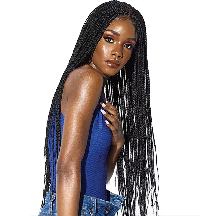Sensationnel Cloud 9 Ruwa 4x4 Swiss Lace Hand-Braided Front Wig - BOX BRAID 36"