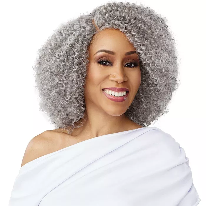 Sensationnel Dashly Salt & Pepper HD 4" Deep Parting Lace Front Wig - SP LACE UNIT 8