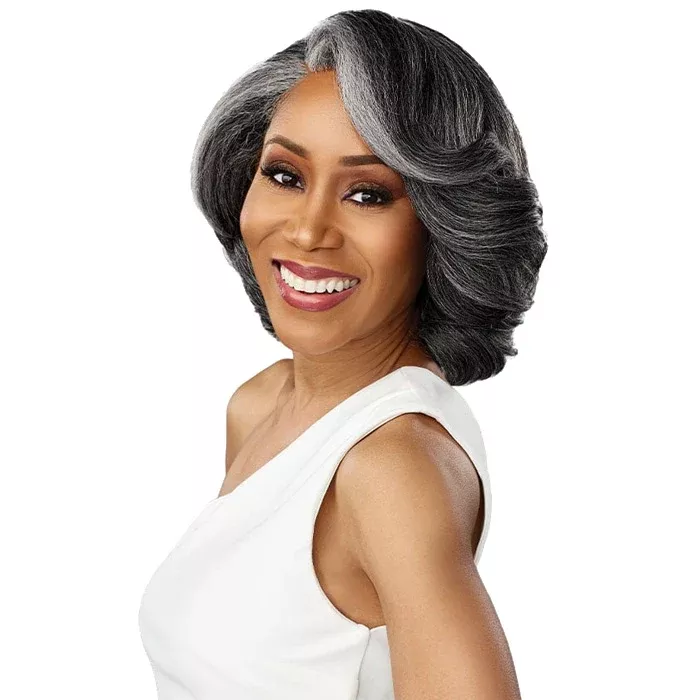 Sensationnel Dashly Salt & Pepper HD Deep Parting Lace Front Wig - SP LACE UNIT 9