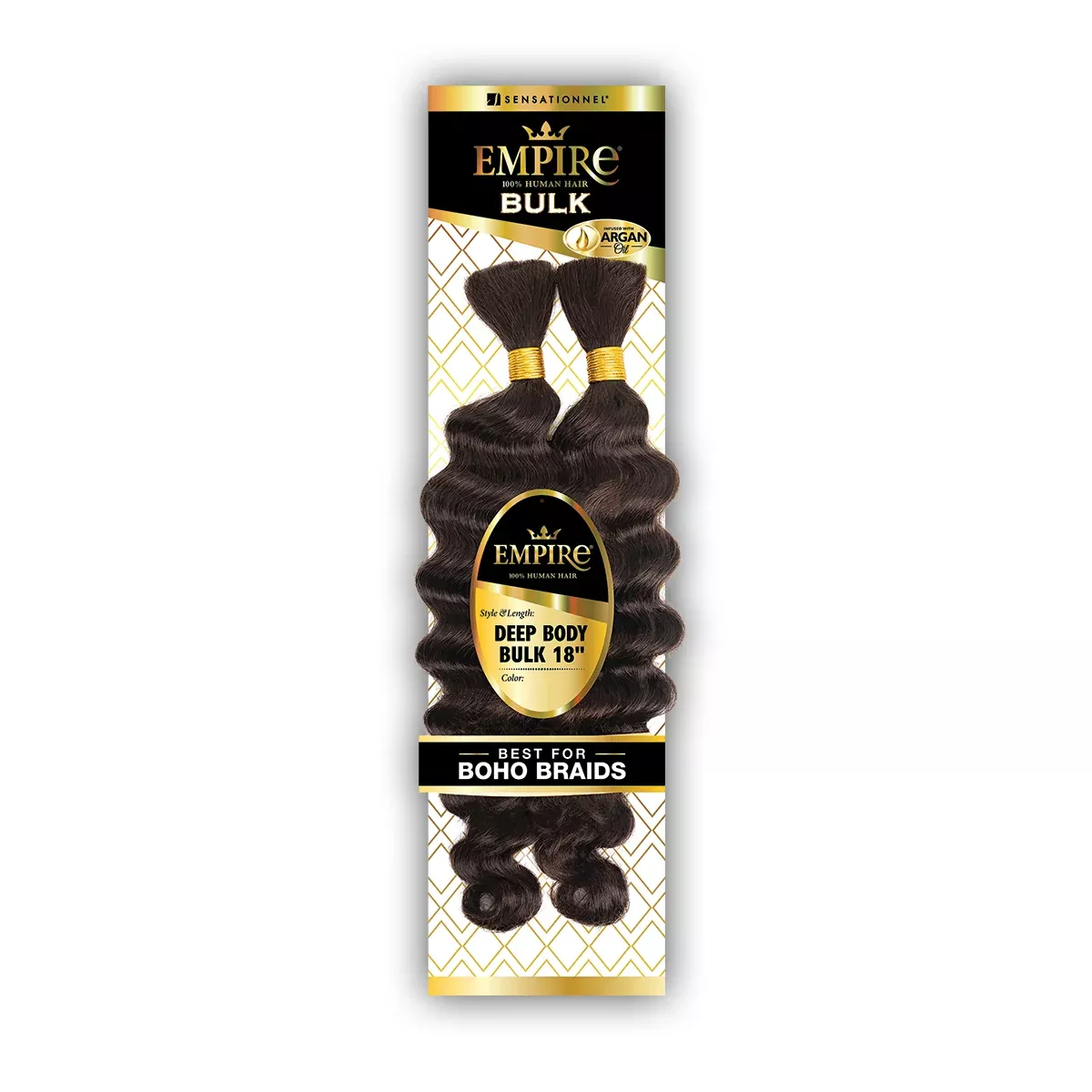 Sensationnel Empire 100% Human Hair Braid - DEEP BODY BULK 18