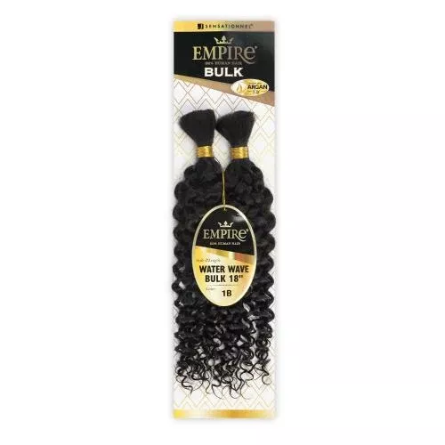 SENSATIONNEL EMPIRE 100% HUMAN HAIR – WATER WAVE BULK – 18″
