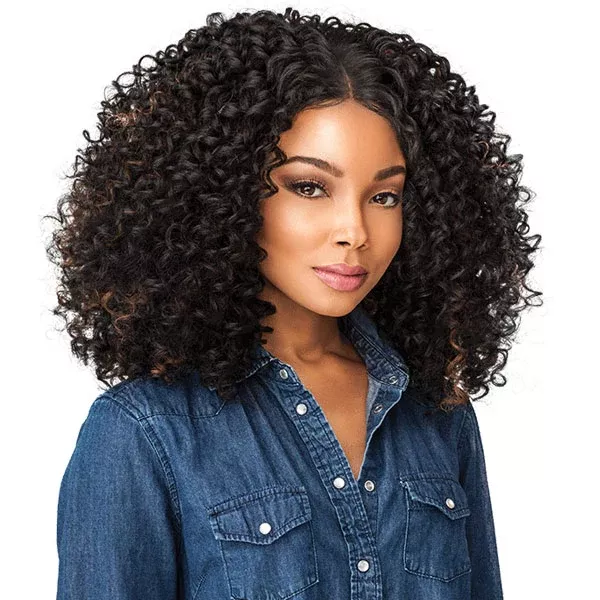 Sensationnel Empress Curls Kinks & CO Textured Deep Parting Lace Front Wig - SHOW STOPPER