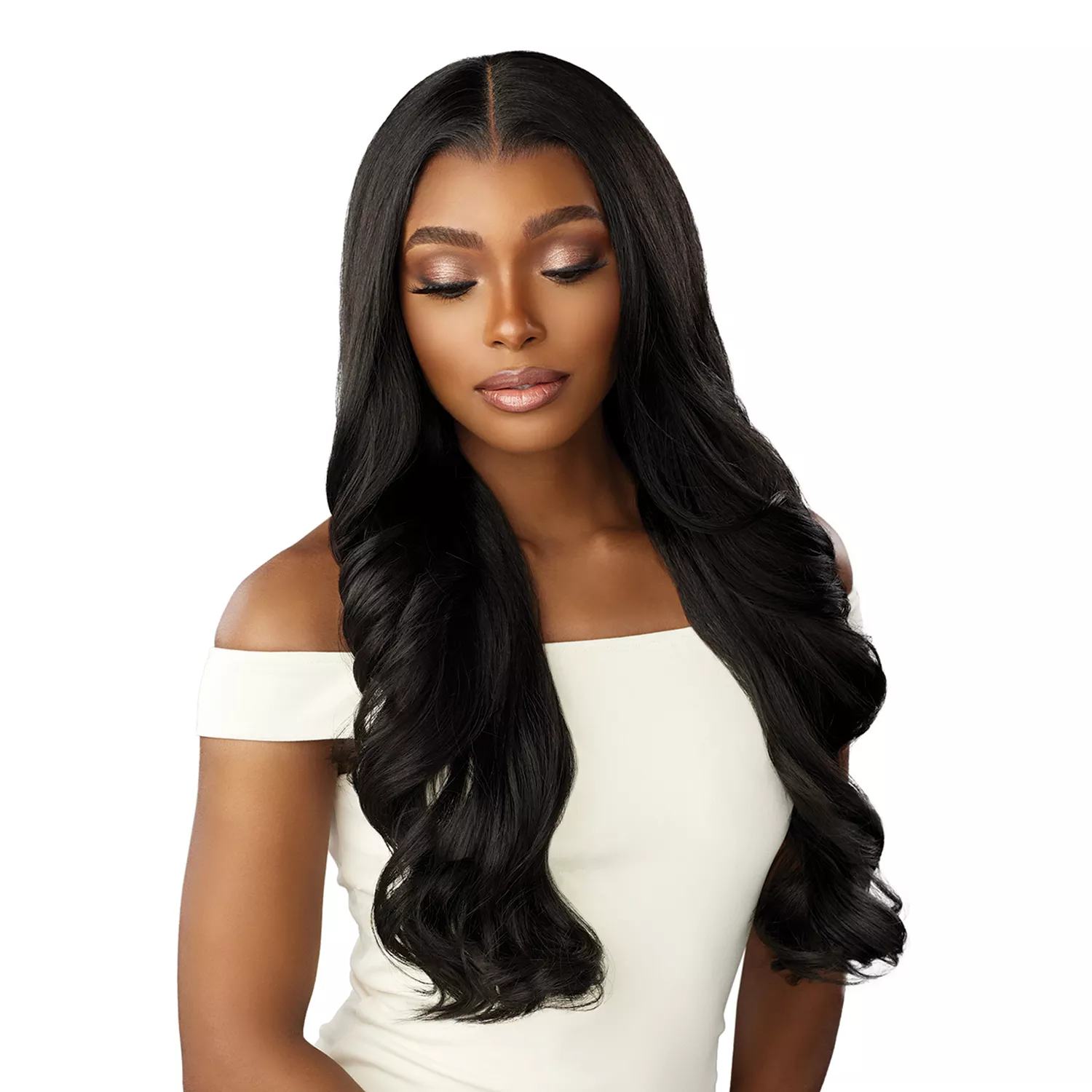 Sensationnel HD Lace Front Wig Crowned Edge Glueless 13X5 Wavy 26"