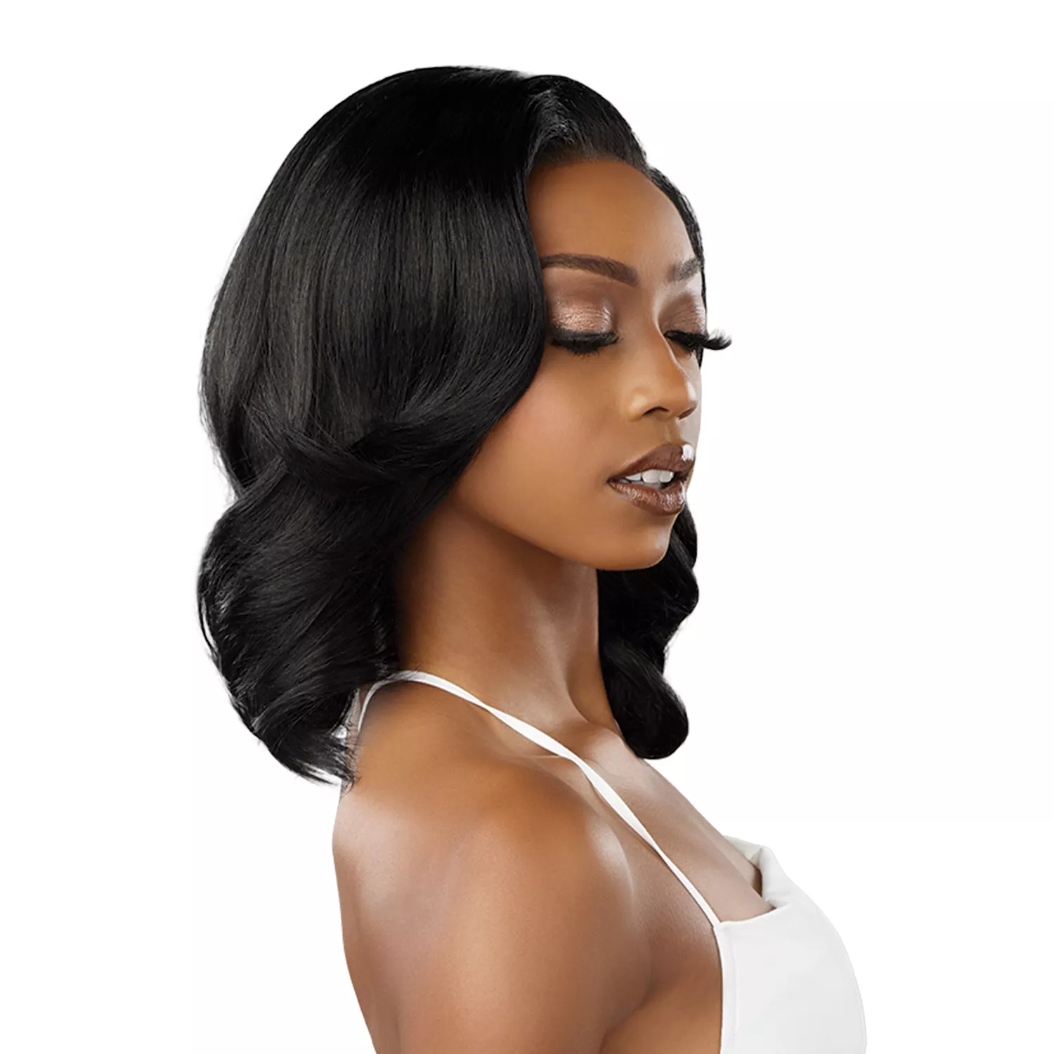 Sensationnel Human Hair Blend Lace Front Wig BareLace Glueless Full Lace Unit 9
