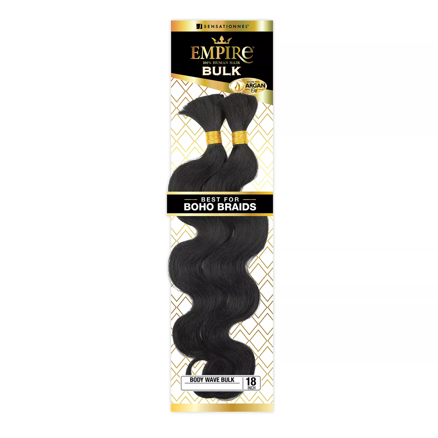 Sensationnel Human Hair Braids Empire Body Wave Bulk 18"