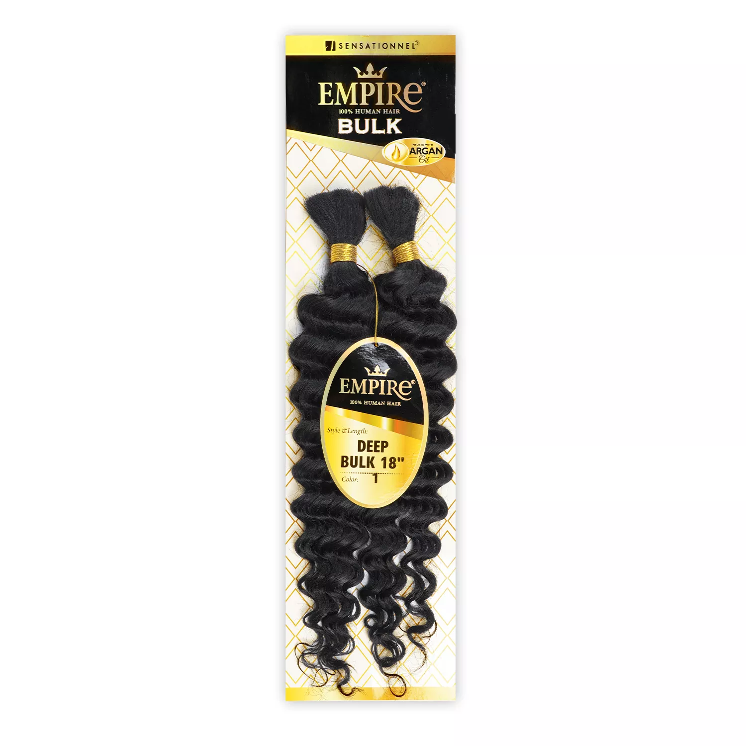 Sensationnel Human Hair Braids Empire Deep Bulk 18"