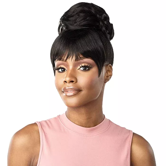 Sensationnel Instant 100% Premium Fiber Bun with Bangs - ILA