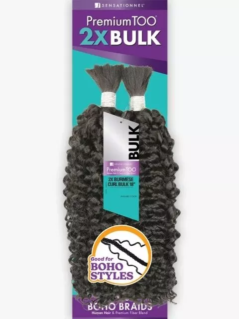 Sensationnel Premium Too Human Blend 2X BURMESE CURL BULK" Braid