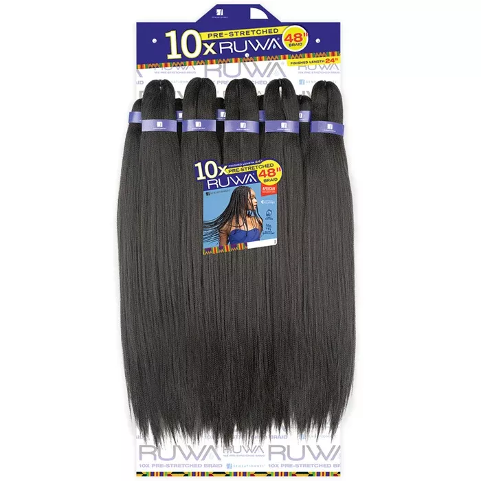 Sensationnel Ruwa Pre-Stretched Crochet Braids - 10x 48"