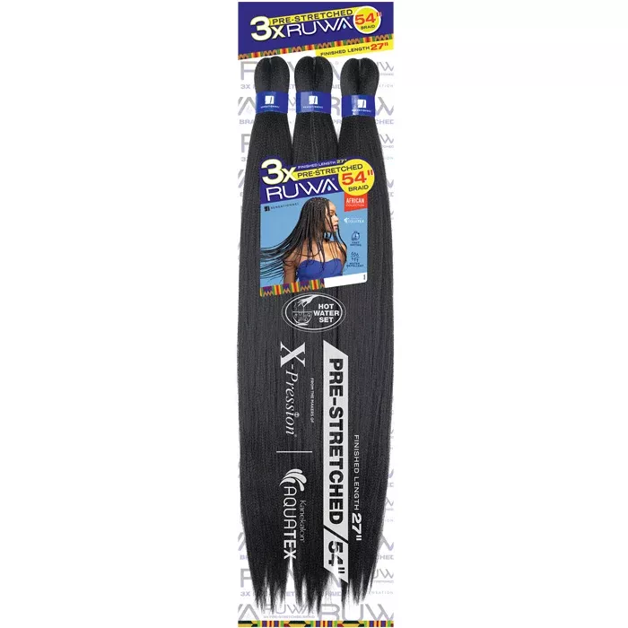 Sensationnel Ruwa X-Pression Braids - 3X PRE-STRETCHED BRAID 54"