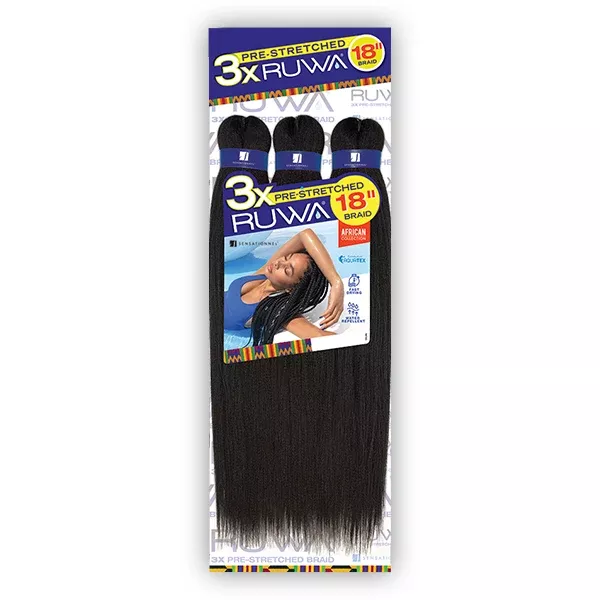 Sensationnel Synthetic Braid - 3X RUWA PRE STRETCHED BRAID 18