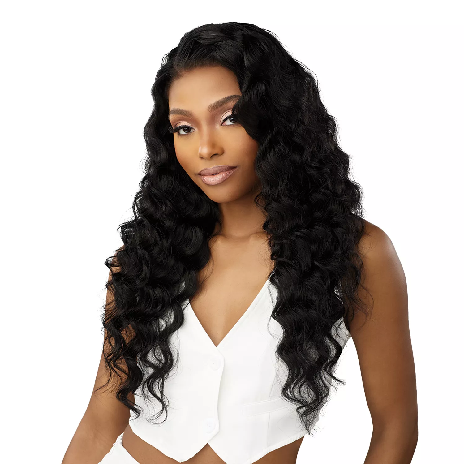 Sensationnel Unprocessed Virgin Human Hair 13X4 HD Lace Frontal Wig Glueless 13A Straight 26"