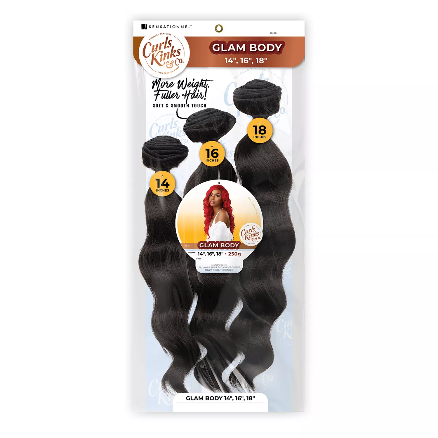 Sensationnel Weave Curls Kinks N Co Bundles 3X Multi Pack Glam Body