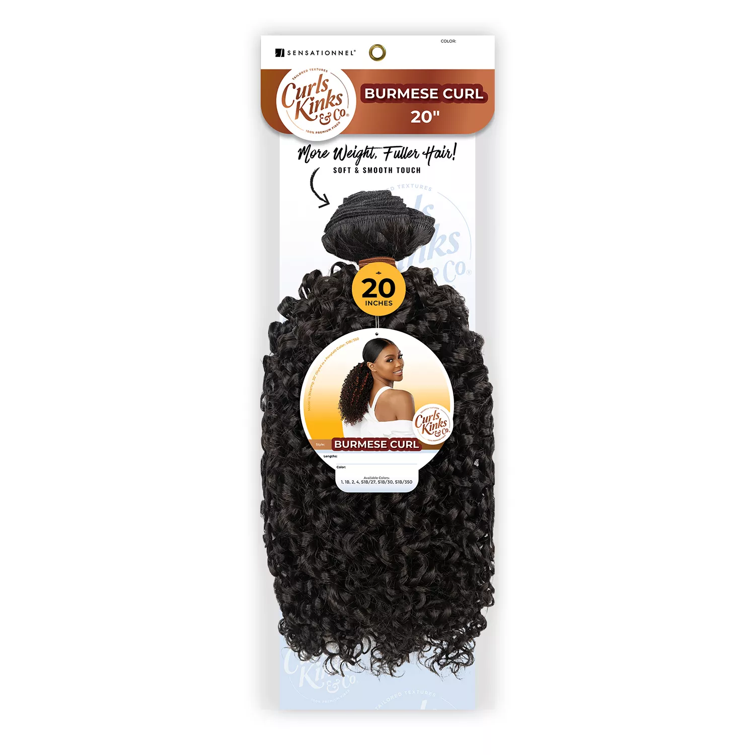Sensationnel Weave Curls Kinks N CoBurmese Curl (14"-20")