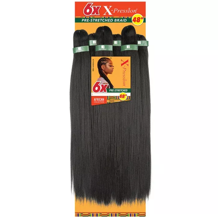 Sensationnel X-Pression Pre-Stretched Folded Braids - 6X 48"