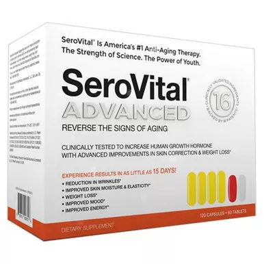 SeroVital Advanced Reverse The Signs Of Aging - 120 caps Plus 60 tablets