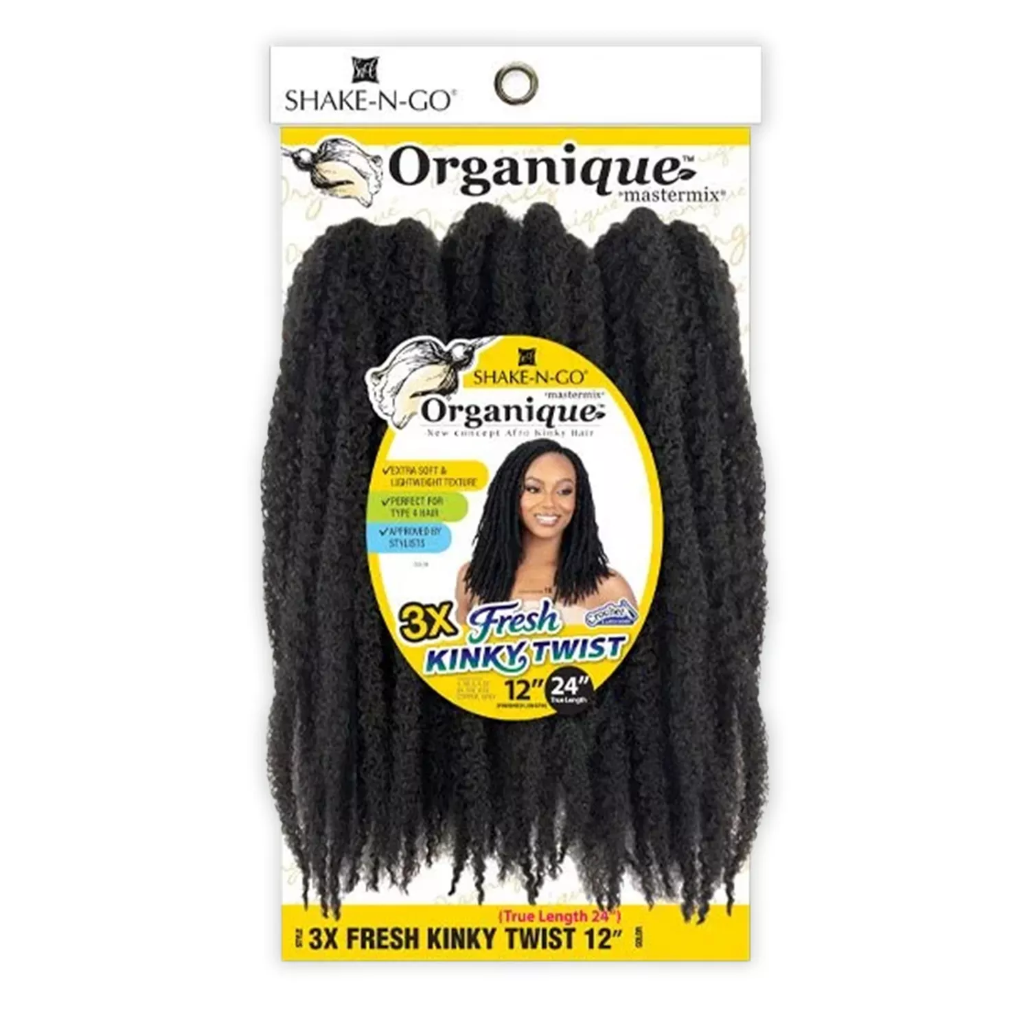 Shake-N-Go Braids Organique Mastermix 3X Fresh Kinky Twist 12"