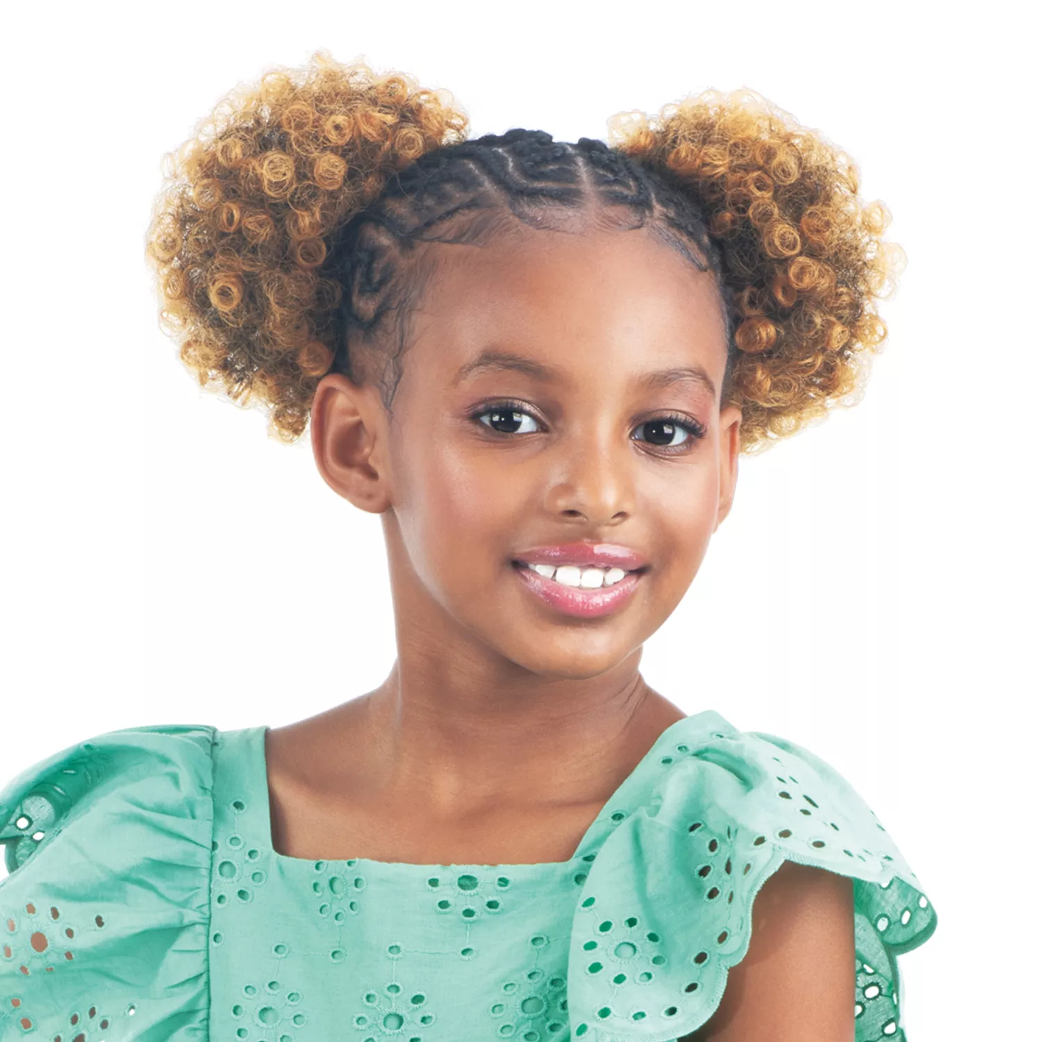 Shake-N-Go Drawstring Ponytail For Kids Double Puff