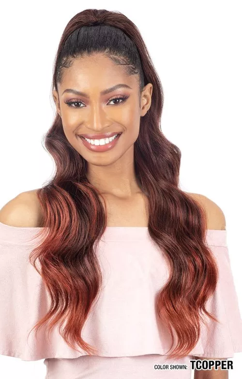 SHAKE N GO EQUAL LITE PONYTAIL - LUXY WAVE 28 "