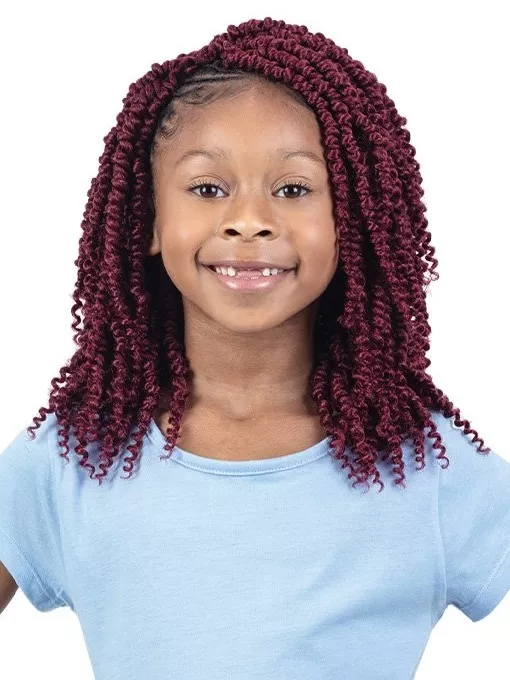 SHAKE-N- GO FREETRESS BRAID FOR KIDS 3X KIDS-SPRING TWIST 8 "