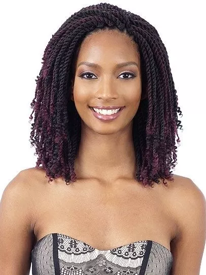 SHAKE-N-GO FREETRESS BRAID SYNTHETICCROCHET BRAID 2X KINKY TWIST 8 "