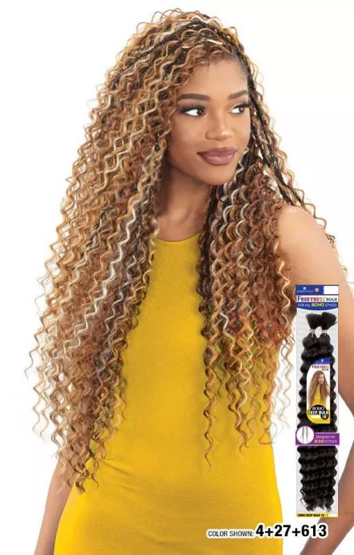 SHAKE N GO FREETRESS BULK BRAIDS - BOHO DEEP BULK 18 "