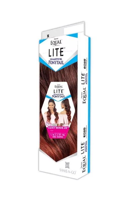 SHAKE-N-GO FREETRESS LITE DRAWSTRING PONYTAIL – LUXY WAVE 28″
