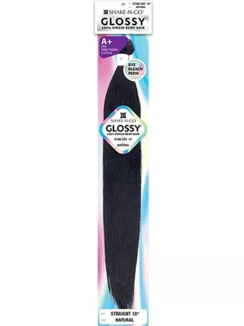 Shake N Go Glossy 100% Virgin Remy Hair STRAIGHT Single Pack