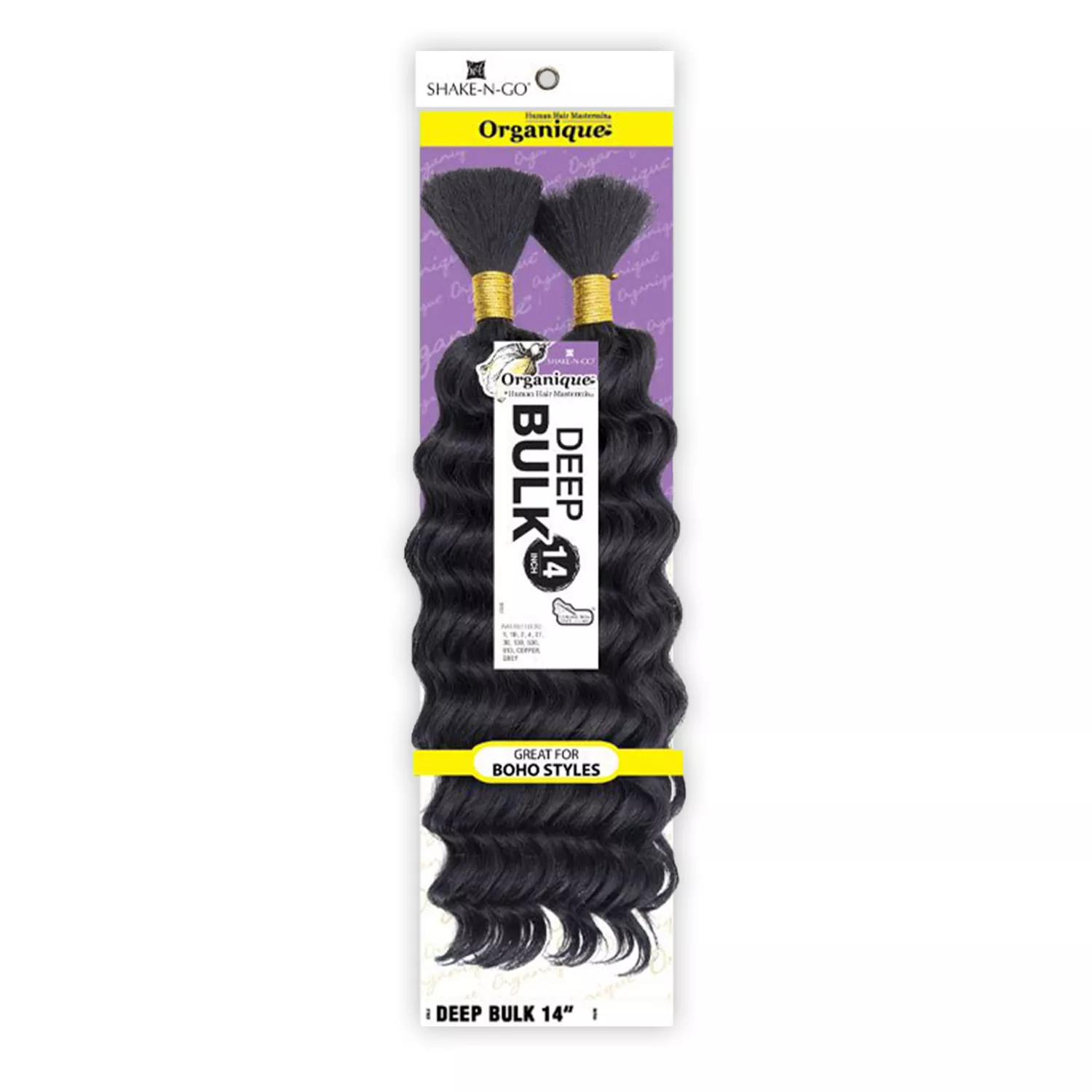 Shake-N-Go Human Hair Blend Braids Organique Deep Bulk 14"