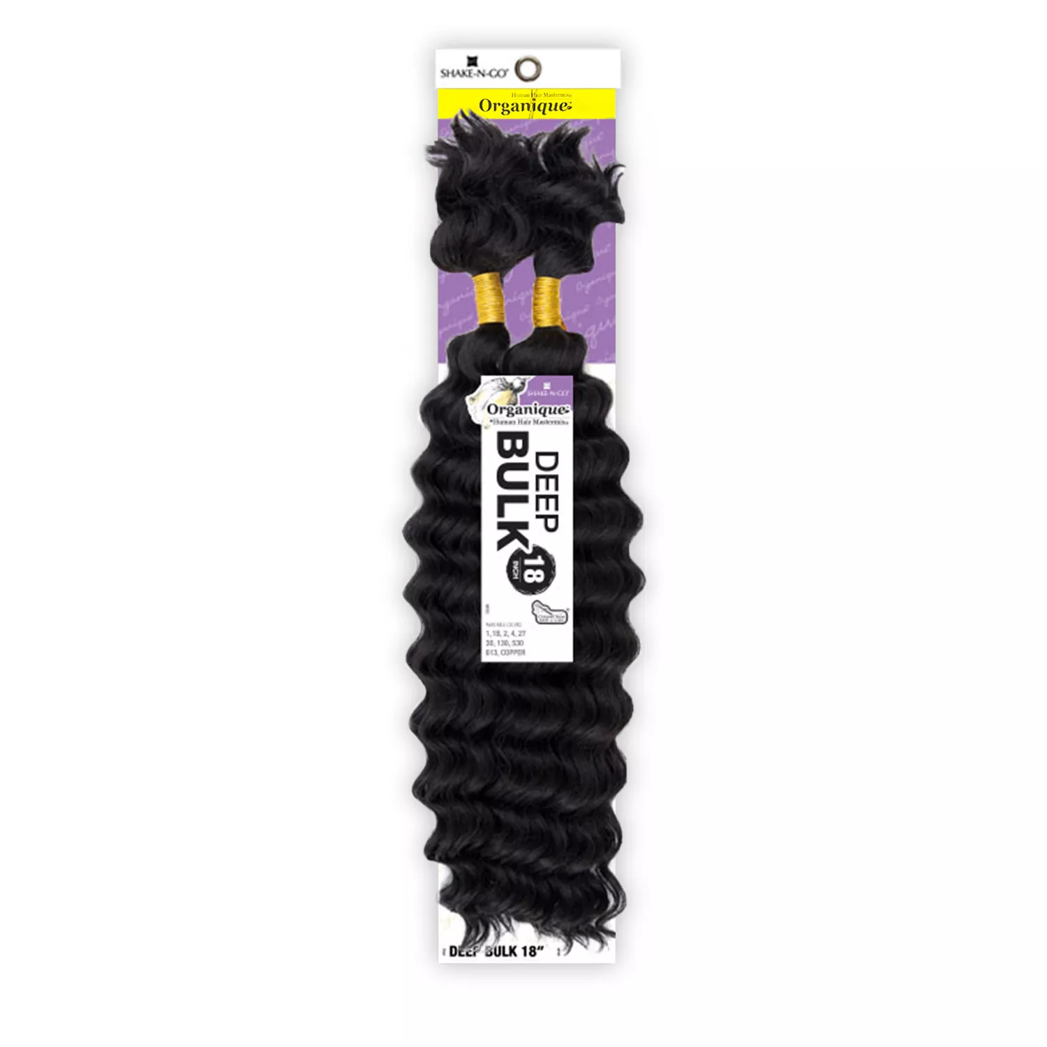 Shake-N-Go Human Hair Blend Braids Organique Deep Bulk (18"-22")