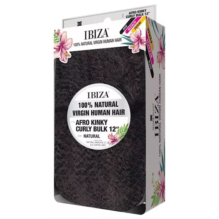 Shake N Go Ibiza 100% Natural Virgin Human Hair Braid - AFRO KINKY CURLY BULK 12
