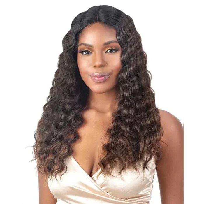 Shake N Go Legacy Human Hair Blend HD Deep Parting Lace Front Wig - FLUTTER