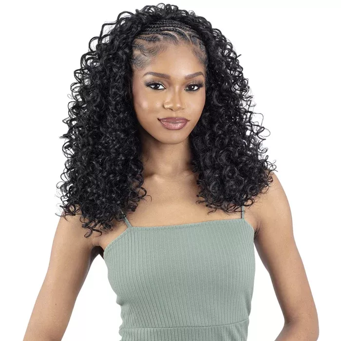 Shake N Go Organique Drawstring Full Cap Half Wig - OASIS GIRL