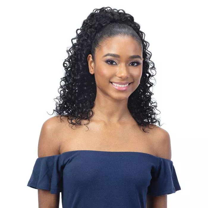 SHAKE N GO ORGANIQUE DRAWSTRING PONYTAIL - SUNNY DEEP 14 "