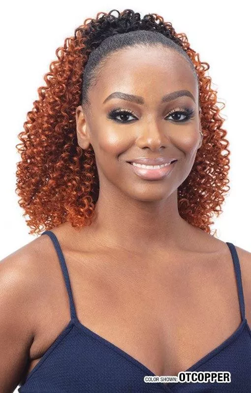 SHAKE N GO ORGANIQUE DRAWSTRING PONYTAIL - WATER CURL 14 "