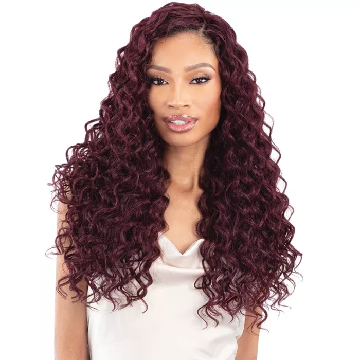 SHAKE N GO ORGANIQUE HUMAN HAIR BLEND WEAVE - SUNSET CURL 24 "