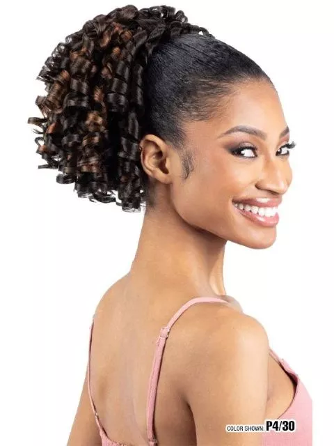 Shake N Go Organique PonyCrush Drawstring Ponytail – MELLOW POP”