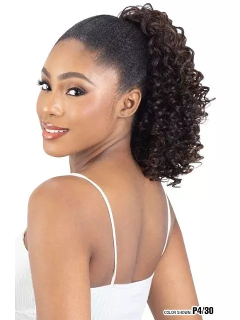 Shake N Go Organique PonyCrush Drawstring Ponytail – WILD BURMESE”