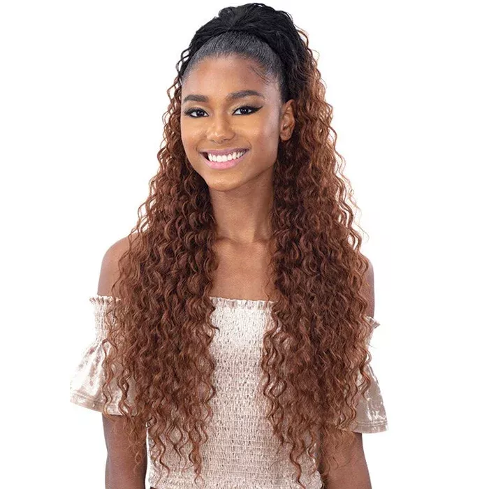 Shake N Go Organique Ponytail - BEACH CURL 28"