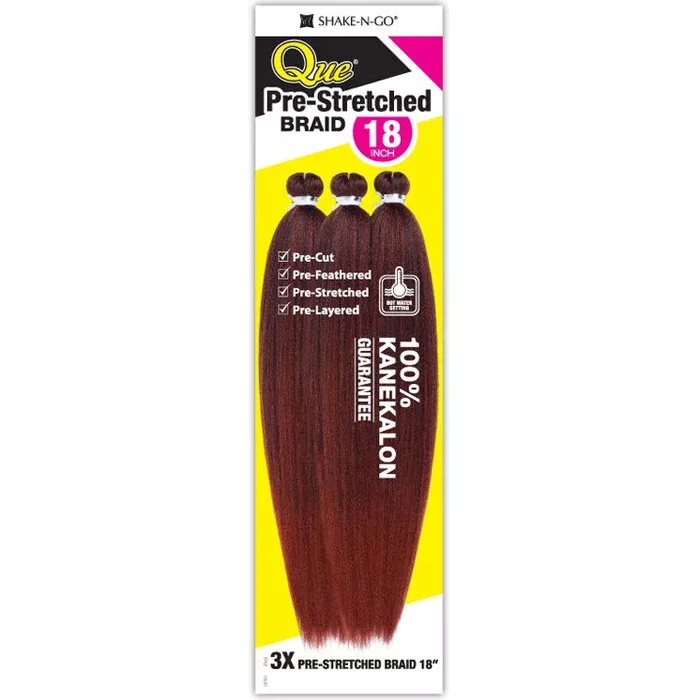 Shake-N-Go Que Crochet Braids - 3X PRE-STRETCHED BRAID 18"