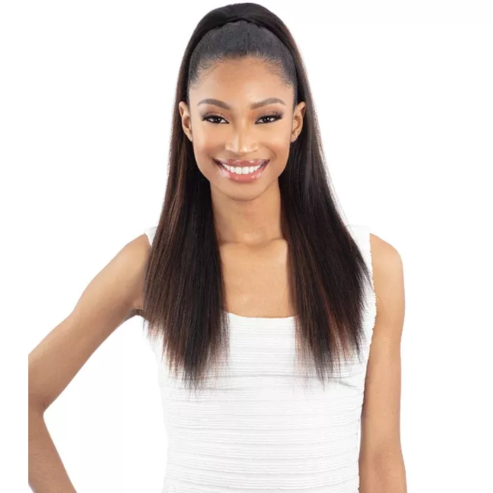 Shake N Go Que Drawstring Ponytail- Q-STRAIGHT 20″