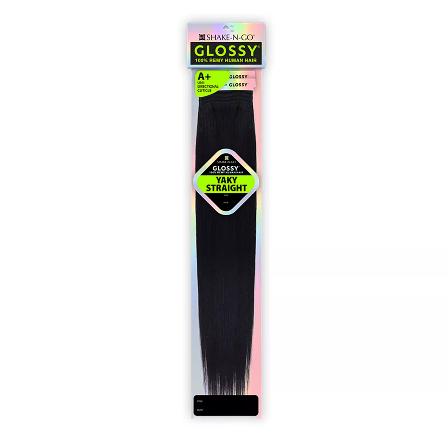Shake-N-Go Remy Hair Weaves Glossy Yaky Straight (8"-24")