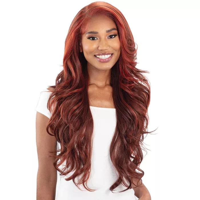 Shake N Go Snatched Glueless HD 5" Deep Parting Lace Wig - SCARLET