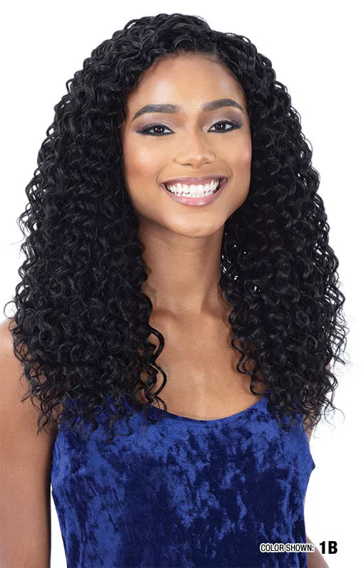 SHAKE N GO SYNTHETIC ORGANIQUE WEAVE BEACH CURL 18 "