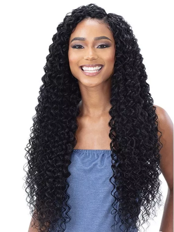 SHAKE N GO SYNTHETIC ORGANIQUE WEAVE BEACH CURL 30 "