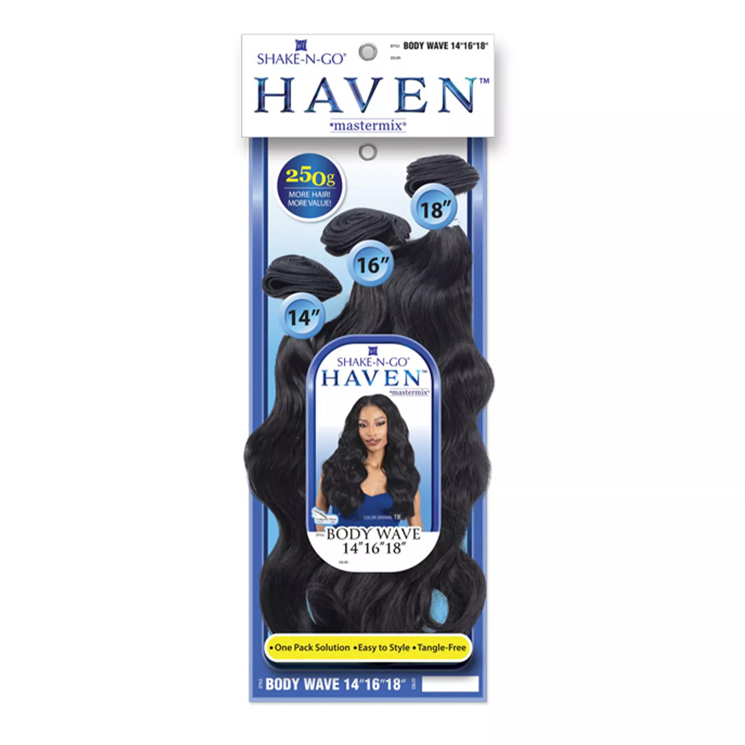 Shake-N-Go Weave Haven Mastermix 3 Bundles Body Wave 14"16"18"