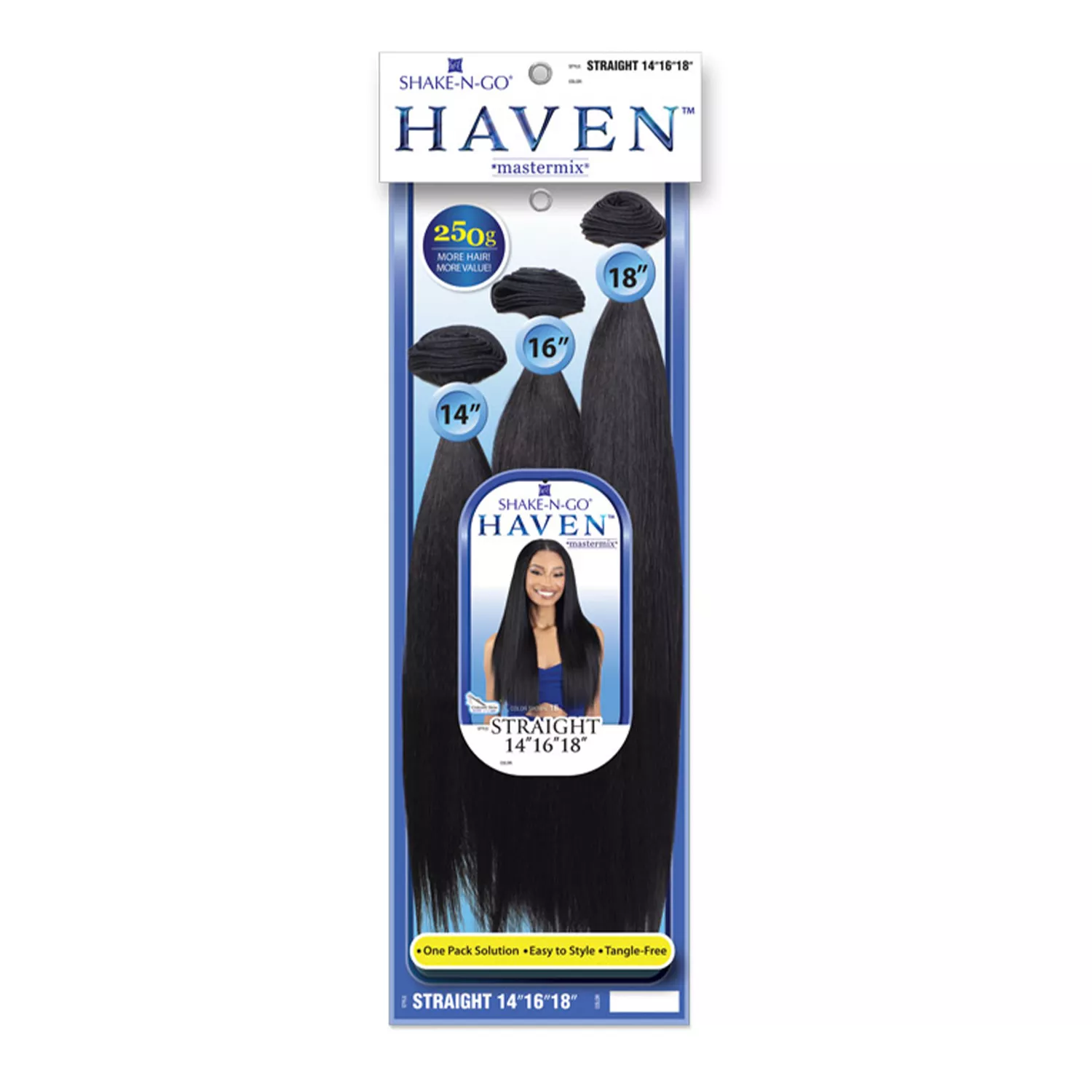 Shake-N-Go Weave Haven Mastermix 3 Bundles Straight 14"16"18"