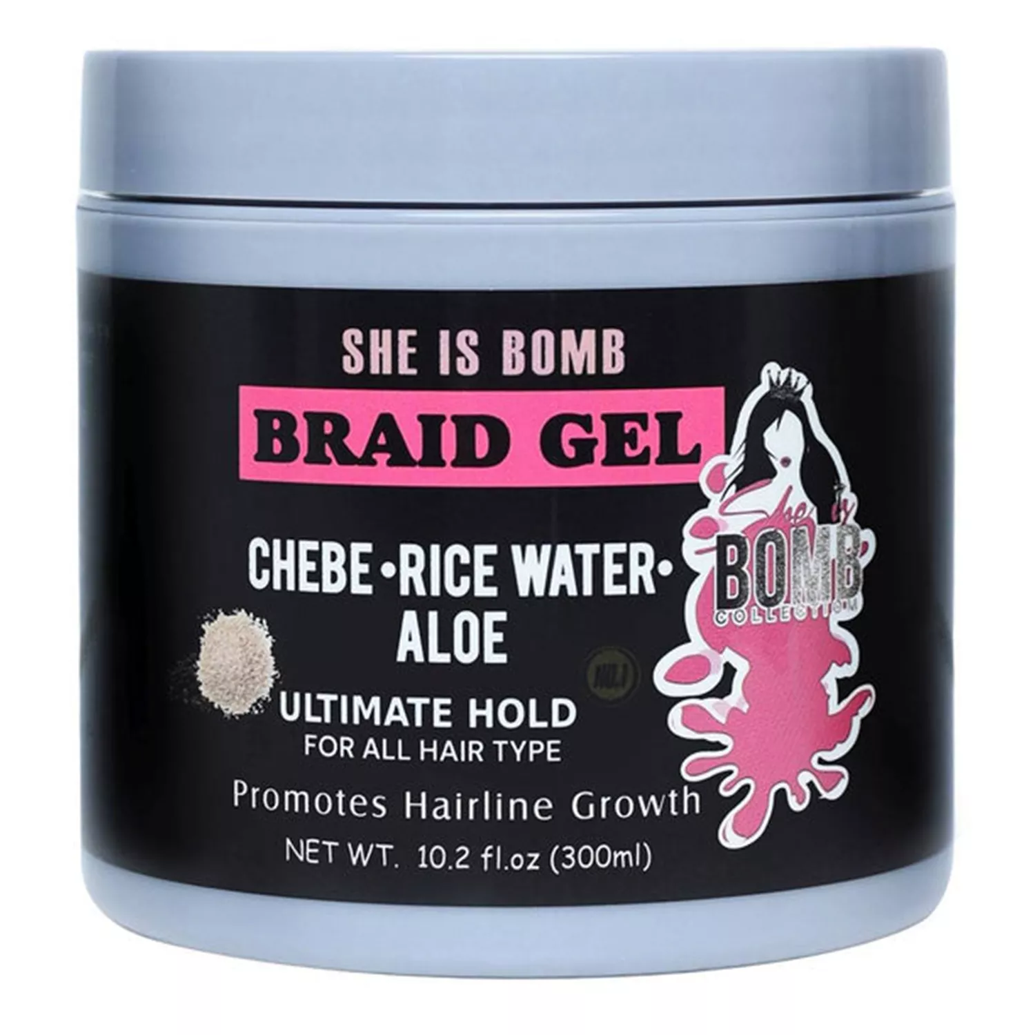 She Is Bomb Braid Gel Ultimate Hold 10.2oz/ 300ml